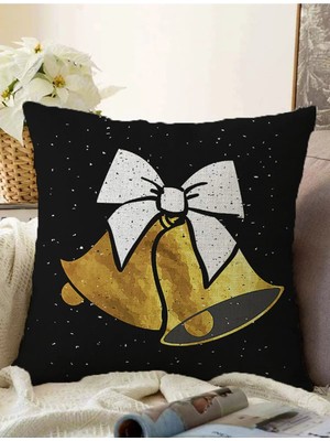 Rem Home Rengirenk Dekoratif Kırlent Kılıfı Siyah Modern 43 x 43 cm Salon Koltuk Kanepe Yastık Kılıfı