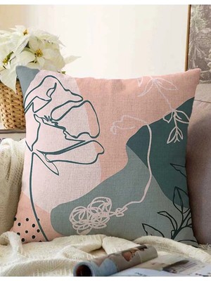Rem Home Rengirenk Dekoratif Kırlent Kılıfı Sarı Bohem 43 x 43 cm Salon Koltuk Kanepe Yastık Kılıfı