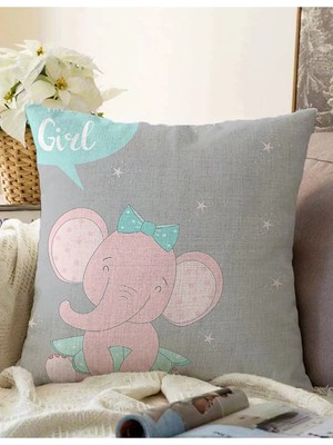 Rem Home Rengirenk Dekoratif Kırlent Kılıfı Sarı 43 x 43 cm Salon Koltuk Kanepe Yastık Kılıfı