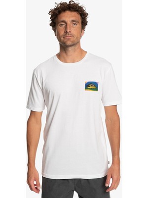 Quiksilver Colourflow Erkek Beyaz T-Shirt EQYZT07229-WBB0