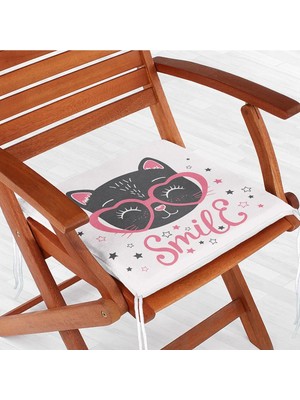 Rem Home Rengirenk Dekoratif Sandalye Minderi Modern 40 x 40 cm Mutfak Balkon Oturma Minderi