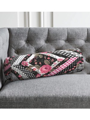 Rem Home Rengirenk Dekoratif Kırlent Kılıfı 60 x 20 cm Salon Koltuk Kanepe Yastık Kılıfı