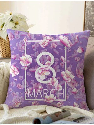 Rem Home Rengirenk Dekoratif Kırlent Kılıfı Sarı Modern 43 x 43 cm Salon Koltuk Kanepe Yastık Kılıfı