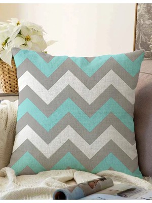 Rem Home Rengirenk Dekoratif Kırlent Kılıfı Gri 43 x 43 cm Salon Koltuk Kanepe Yastık Kılıfı