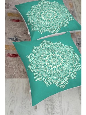 Rem Home Rengirenk Dekoratif Kırlent Kılıfı Modern 70 x 70 cm Salon Koltuk Kanepe Yastık Kılıfı
