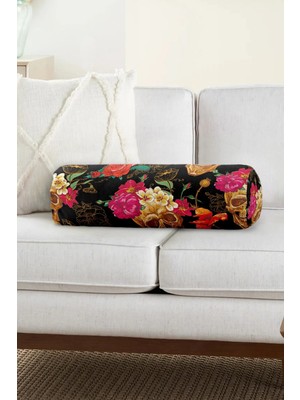 Rem Home Rengirenk Dekoratif Kırlent Kılıfı Modern 60 x 20 cm Salon Koltuk Kanepe Yastık Kılıfı