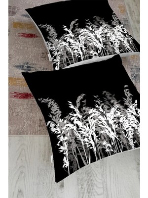 Rem Home Rengirenk Dekoratif Kırlent Kılıfı Beyaz 70 x 70 cm Salon Koltuk Kanepe Yastık Kılıfı
