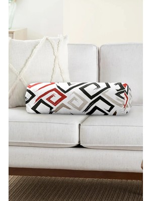 Rem Home Rengirenk Dekoratif Kırlent Kılıfı Modern 60 x 20 cm Salon Koltuk Kanepe Yastık Kılıfı