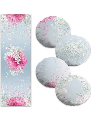 Rem Home Rengirenk Dekoratif Kırlent Kılıfı Mavi 45 x 140 cm Salon Koltuk Kanepe Yastık Kılıfı