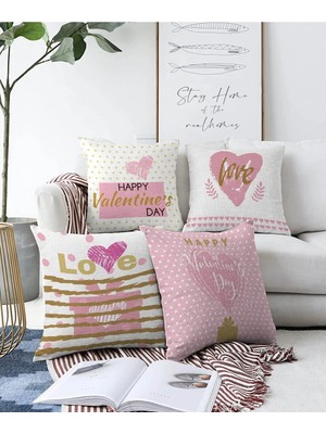 Rem Home Rengirenk Dekoratif Kırlent Kılıfı Sarı Modern 43 x 43 cm Salon Koltuk Kanepe Yastık Kılıfı
