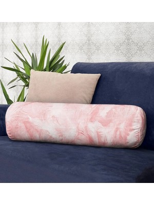 Rem Home Rengirenk Dekoratif Kırlent Kılıfı Modern 60 x 20 cm Salon Koltuk Kanepe Yastık Kılıfı