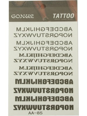 Hace Bazaar Yazılı Tattoo Dövme Sticker