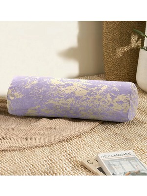 Rem Home Rengirenk Dekoratif Kırlent Kılıfı Mor Modern 60 x 20 cm Salon Koltuk Kanepe Yastık Kılıfı