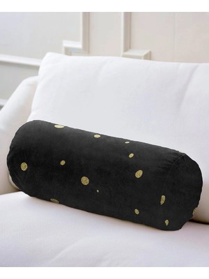 Rem Home Rengirenk Dekoratif Kırlent Kılıfı Siyah Çizgili 60 x 20 cm Salon Koltuk Kanepe Yastık Kılıfı