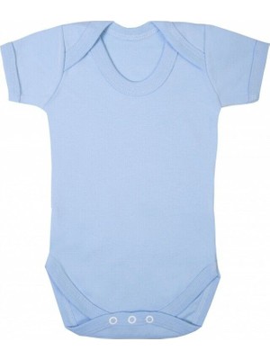 Sema Baby Prematüre Yarım Kol Penye Çıtçıtlı Badi - Mavi