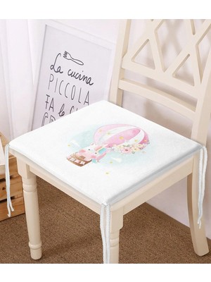 Rem Home Rengirenk Dekoratif Sandalye Minderi Modern 40 x 40 cm Mutfak Balkon Oturma Minderi