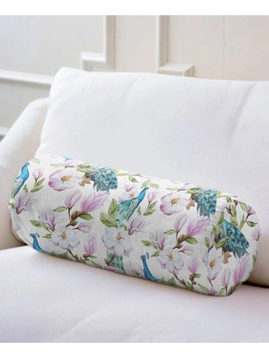 Rem Home Rengirenk Dekoratif Kırlent Kılıfı 60 x 20 cm Salon Koltuk Kanepe Yastık Kılıfı