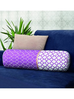 Rem Home Rengirenk Dekoratif Kırlent Kılıfı Beyaz Modern 60 x 20 cm Salon Koltuk Kanepe Yastık Kılıfı