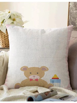 Rem Home Rengirenk Dekoratif Kırlent Kılıfı Sarı 43 x 43 cm Salon Koltuk Kanepe Yastık Kılıfı