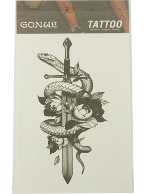 Hace Bazaar Yılan Kılıç Tattoo Dövme Sticker