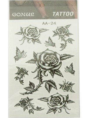 Hace Bazaar Gül Tattoo Dövme Sticker
