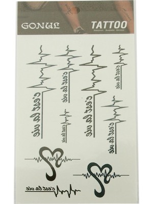 Hace Bazaar Imzalı Tattoo Dövme Sticker