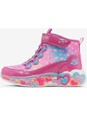 Skechers Eternal Heart Lıghts Büyük Kız Çocuk Pembe Işıklı Bot 303262L Hpmt