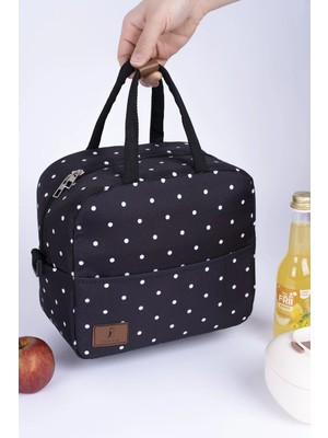 St. Morritz Yemek Taşıma Çantası Sıcak ve Soğuk Termal Termos Çanta Kamp Piknik Puffin Puantiyeli