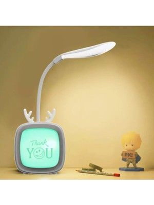 St. Morritz Sevimli Masa ve Gece Lambası LED Işıklı Şarjlı