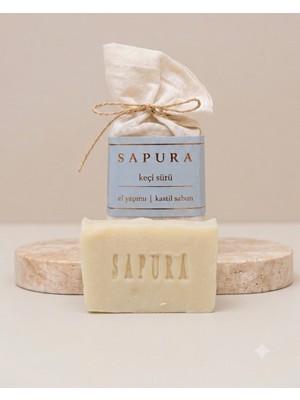 Sapura El Yapımı Keçi Sütlü Nemlendirici & Besleyici Doğal Sabun (Nature's Silk) (Cilt, Saç, Vücut 110GG)