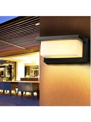 St. Morritz 18 Watt Gün Işığı Ledli Bahçe, Balkon, Teras, Kamelya, Veranda, Banyo, Duvar Apliği, LED Armatür
