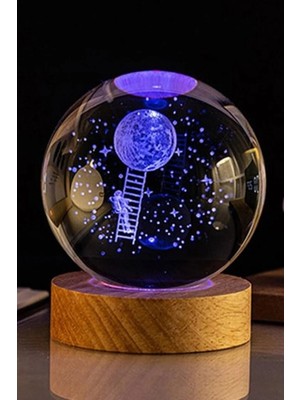 St. Morritz Aya Çıkan Astronot Tasarım Cam Küre