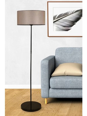 St. Morritz Bej Lambader Metal Siyah Ayaklı 7710