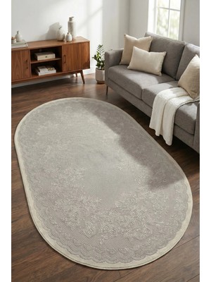 Esperya Home Amatis Modern Premium Krem Halı Yumuşak Dokuma Halı Salon Oturma Odası Mutfak Yolluk