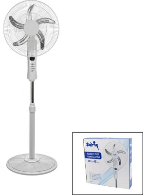 Uravas Store Uzaktan Kumandalı Vantilatör - Sanayi Tipi - 5 Metal Pervaneli - 3 Kademe Hız Ayarlı