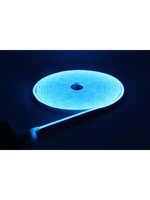 Neon LED Şerit 5metre Maldivler Yeşil LED Zincir Bandı Hortum Esnek Dekoratif Aydınlatma Işık 12V 10W