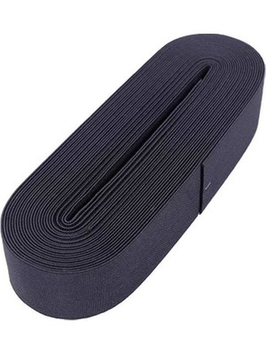 İyisi Var Siyah - 4cm Paça Lastik Yassı Geniş 10MT.