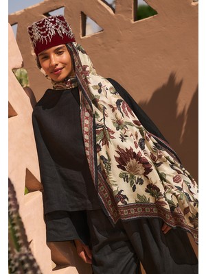 Fresh Scarfs Mystic Bloom Desen Soft Viskon Şal Kiremit