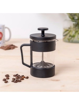 Runaway 350 ml Siyah Cam French Press Kahve Demleme Aparatı
