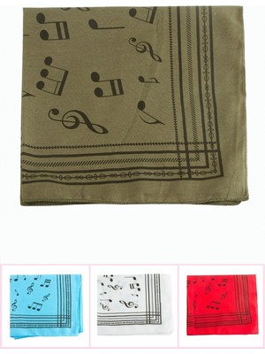 Nota Desenli Keten Bandana 50*50