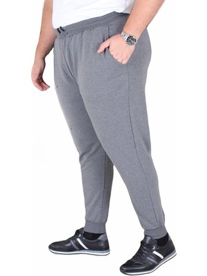 Moc Grande Mocgrande Büyük Beden Basic Eşofman Altı Full Lycra 11516 Antrasit Melanj