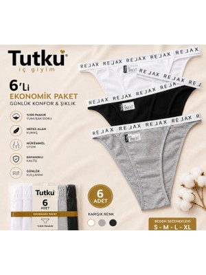 Tutku Kadın Külot 6lı