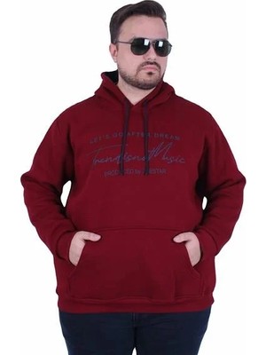 Moc Grande Mocgrande Büyük Beden 3ip Kapüşonlu Sweat Let's Go 25720 Murdum