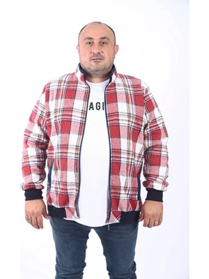Moc Grande Mocgrande Büyük Beden Dik Yaka Sweat Oduncu 22219 Bordo