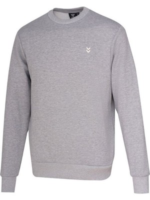 Hummel Hmlt-Pulse Co Regular Sweat Crew Neck Erkek Sweatshırt 922442-2006 Grey Melange
