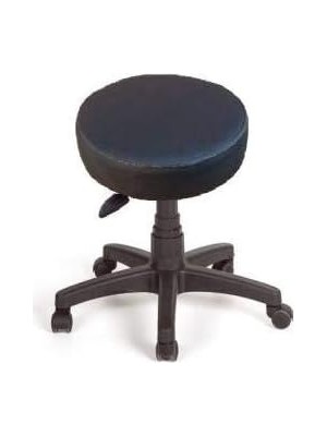 AyrStore Depolife Silinebilir Deri Döşeme Konforlu Ofis Büro Bilgiyayar Taburesi Tekerlekli Tabure Eczane