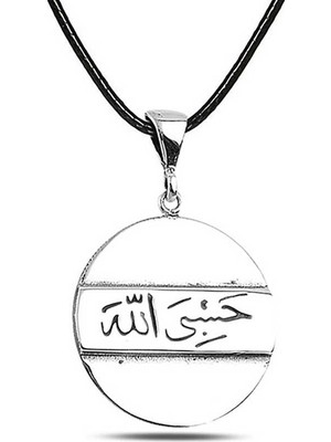Blackcraft 925 Ayar Gümüş "hasbiyallah" Yazılı Kolye