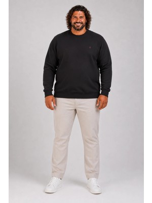 Moc Grande Mocgrande Büyük Beden Selanik Classic Sweat 23200 Sıyah