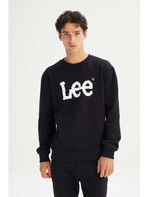 Lee Big Logo Erkek Sweat L80XTJ01 Black