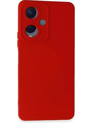 Uravas Store Vivo Y17S Kılıf Nano Içi Kadife Silikon - Kırmızı